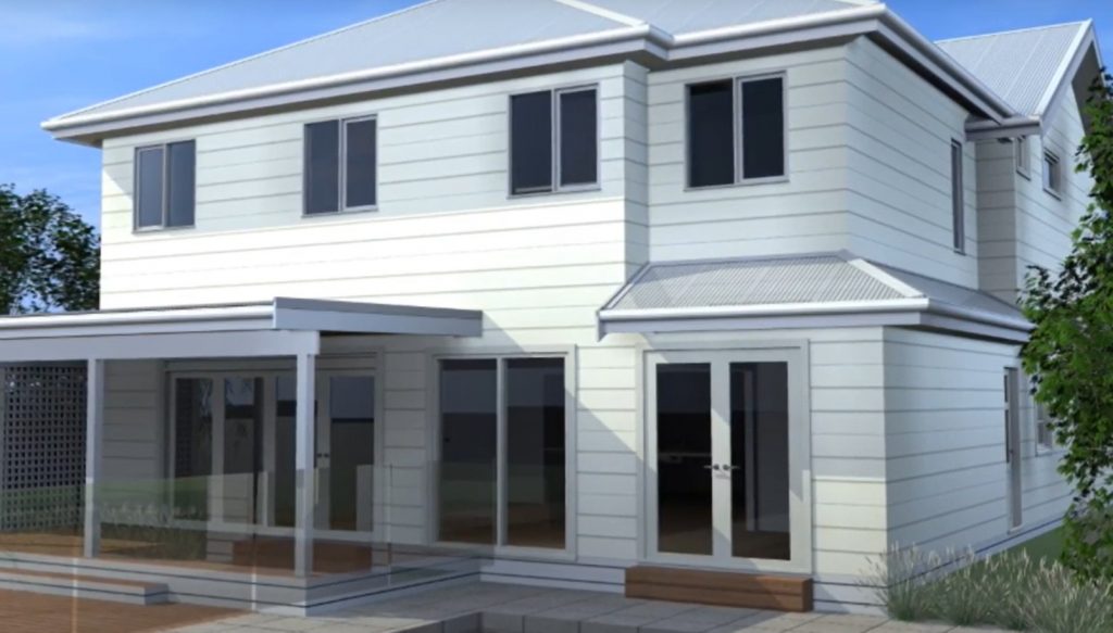 3D Digital Render  home extenstion 